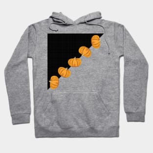 Pattern : Diagonal Orange Pumpkin Hoodie